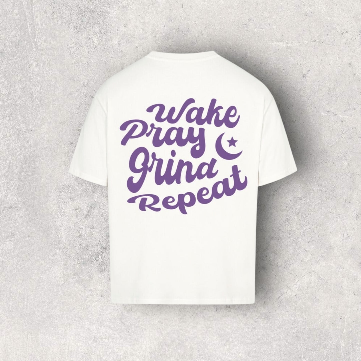 Bismillah - Wake Pray Grind Repeat - Oversized Shirt