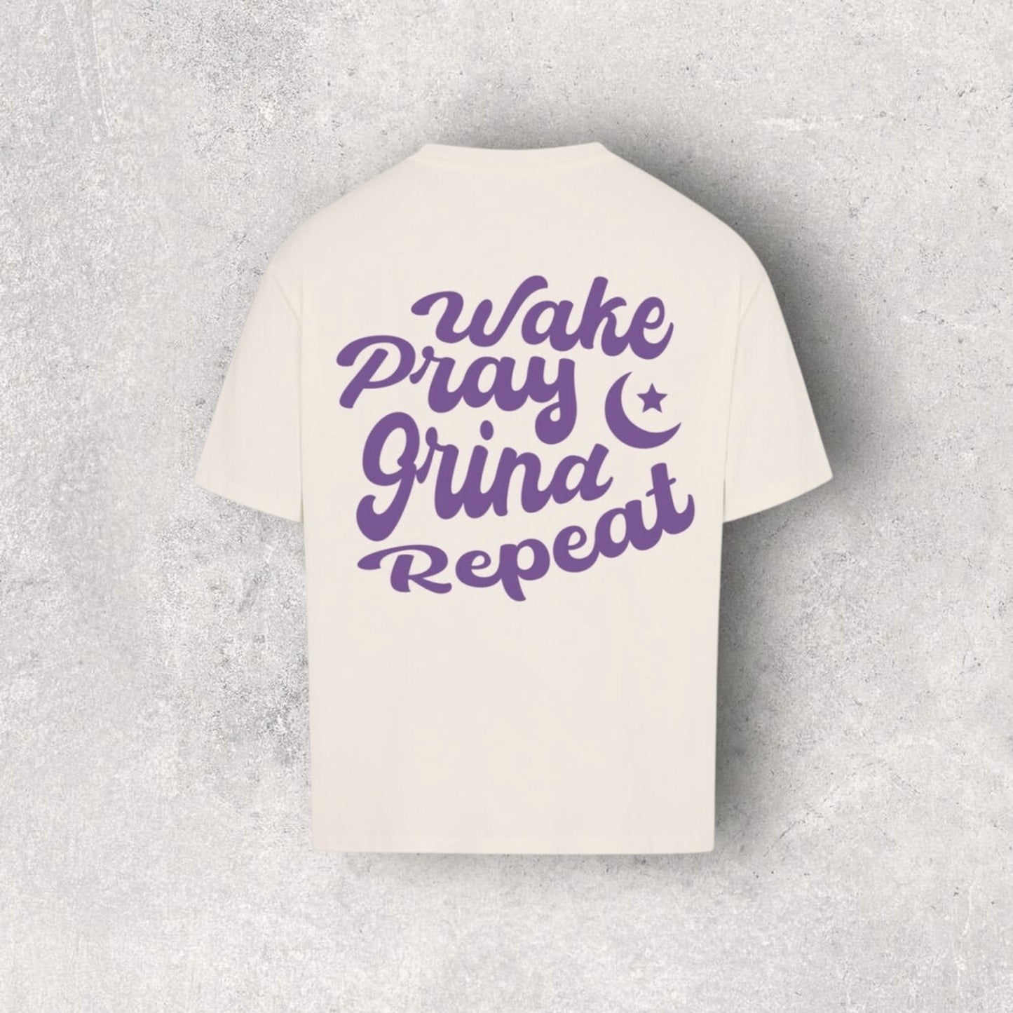 Bismillah - Wake Pray Grind Repeat - Oversized Shirt