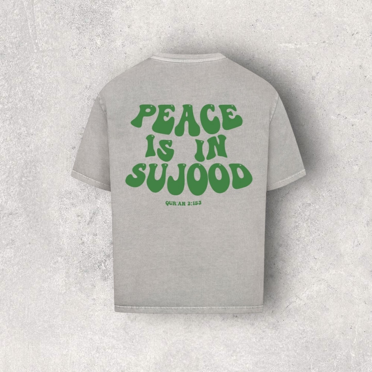 Peace is in Sujood Oversized Shirt