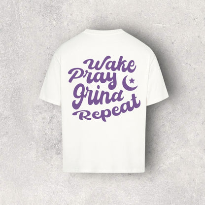Bismillah - Wake Pray Grind Repeat - Oversized Shirt