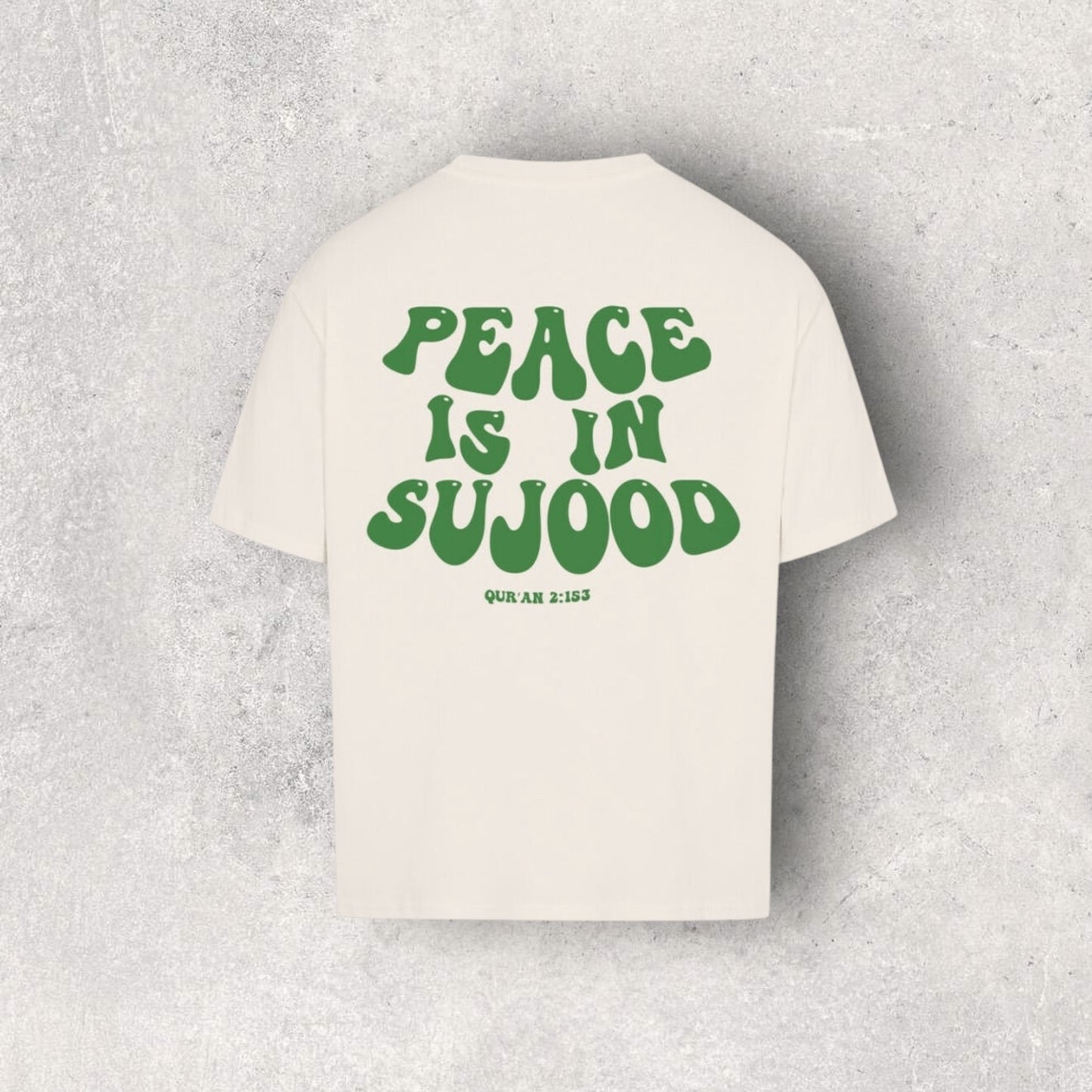 Peace is in Sujood Oversized Shirt