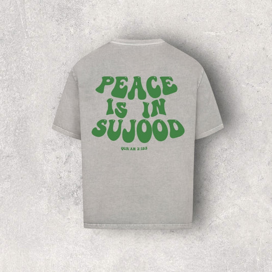 Peace is in Sujood Oversized Shirt